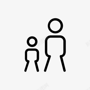 单身女性家庭孩子家庭伴侣图标图标