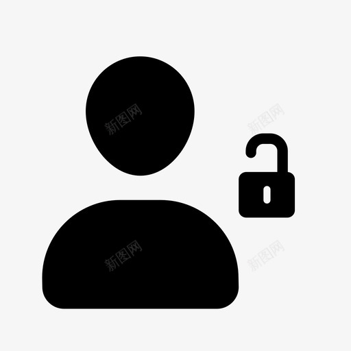 用户解锁操作配置文件图标svg_新图网 https://ixintu.com 操作 用户 用户解锁 配置文件