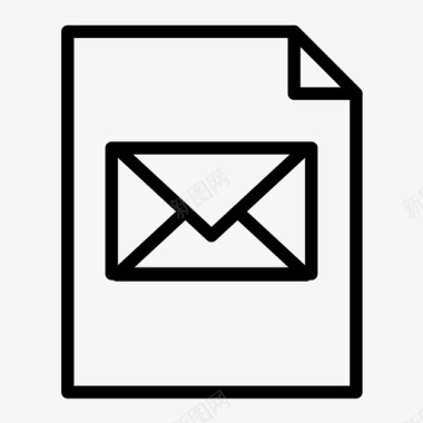 邮件单投递信封图标图标