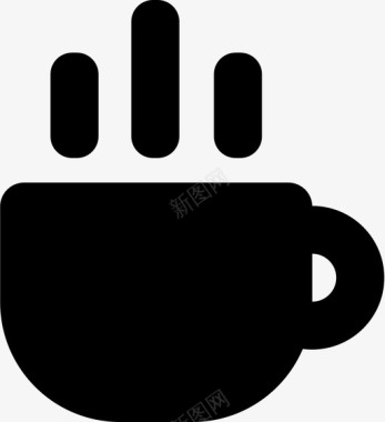 咖啡杯子享受图标图标