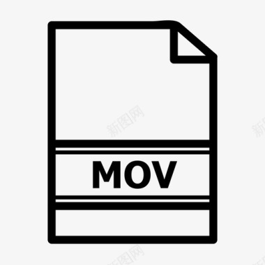 mov文件电影播放图标图标