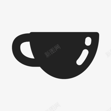 咖啡杯茶茶杯图标图标
