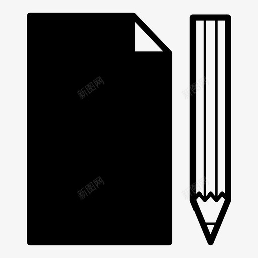 铅笔和纸绘画笔和纸图标svg_新图网 https://ixintu.com 笔和纸 绘画 铅笔和纸