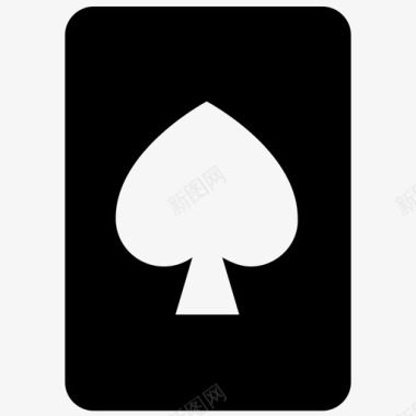 黑桃牌纸牌游戏赌博图标图标