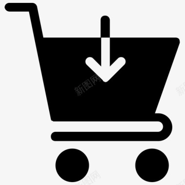 添加到购物车电子商务在线购物图标图标