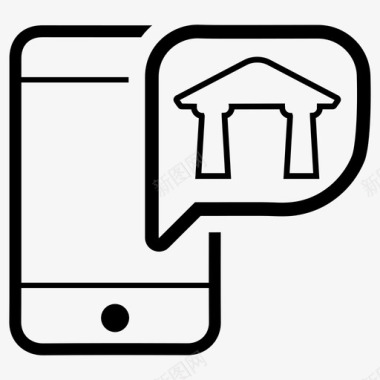 手机银行银行账户网上银行图标图标