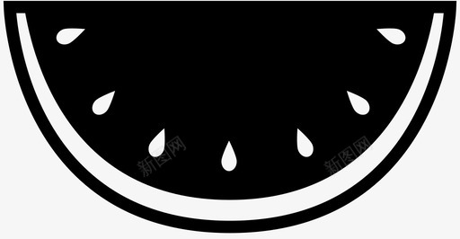 西瓜水果多汁图标图标
