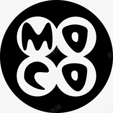 Mocospace徽标社交社交图标圆形图标