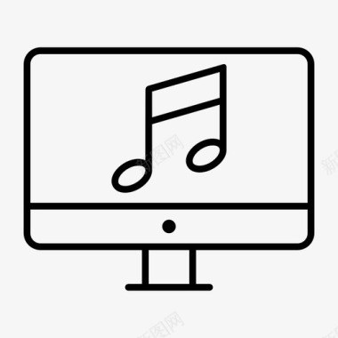 音乐备忘显示器电脑电脑显示器图标图标