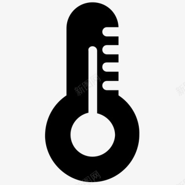 温度计度数数字温度计图标图标