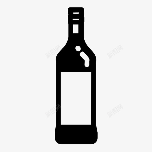 瓶子酒饮料图标svg_新图网 https://ixintu.com 摩根上尉 瓶子 罗恩 酒 饮料