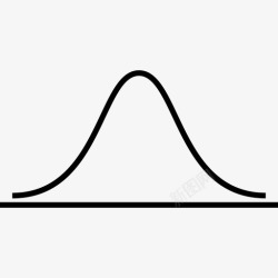 钟形曲线钟形曲线数学概率图标高清图片