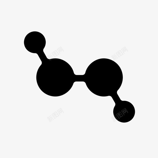 过氧化氢化学共价图标svg_新图网 https://ixintu.com 元素 共价 分子化合物 化学 单键 过氧化氢