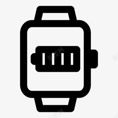 智能手表电池电池电量电池状态图标图标