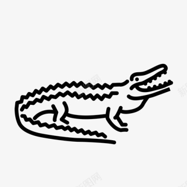 鳄鱼动物自然图标图标