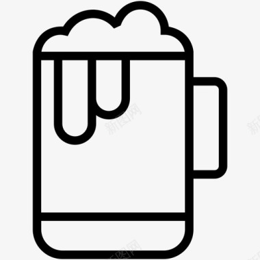 啤酒啤酒杯冰啤图标图标