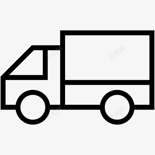 送货车货物装运图标svg_新图网 https://ixintu.com 装运 货物 车辆 运输卡车 运输线路图标收集 送货车