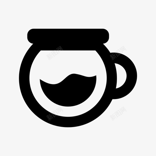 茶咖啡丁克图标svg_新图网 https://ixintu.com 丁克 咖啡 商标 壶 水 水壶 茶