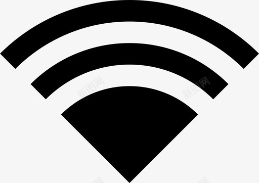 wifi互联网扫描图标svg_新图网 https://ixintu.com 24x24像素 wifi 互联网 信号 扫描 波形