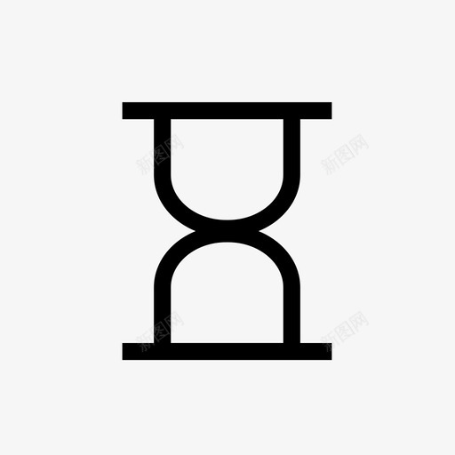 沙漏时钟流量图标svg_新图网 https://ixintu.com 小图标设置综合办公室 时钟 时间 沙子 沙漏 流量