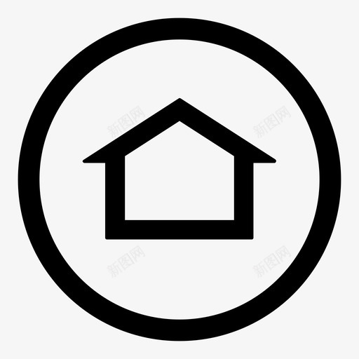 主页按钮建筑小屋图标svg_新图网 https://ixintu.com 主页按钮 小屋 建筑 房子 生活