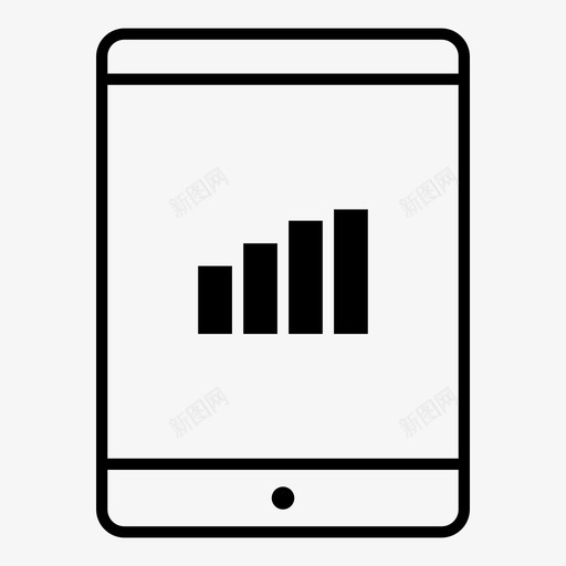 平板信号互联网连接移动信号图标svg_新图网 https://ixintu.com 互联网连接 信号 信号强度 信号无线 信号条 平板信号 移动信号