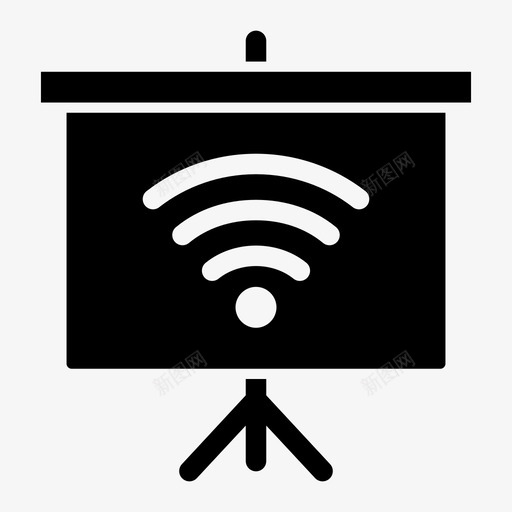 wifi屏幕投影仪大屏幕黑板图标svg_新图网 https://ixintu.com wifi屏幕投影仪 大屏幕 屏幕投影仪 演示 讲解 讲解员 黑板