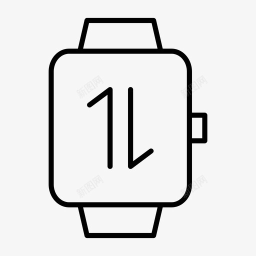 smartwatch数据连接箭头相反图标svg_新图网 https://ixintu.com smartwatch数据连接 事务 传输 相反 箭头