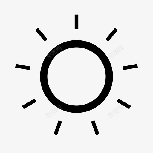 太阳炎热天空图标svg_新图网 https://ixintu.com 夏天 天气 天空 太阳 晴朗 炎热