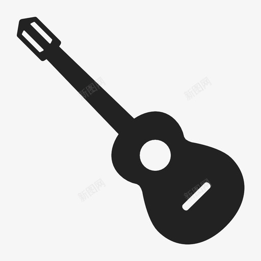原声吉他乐器图标svg_新图网 https://ixintu.com 乐器 原声吉他