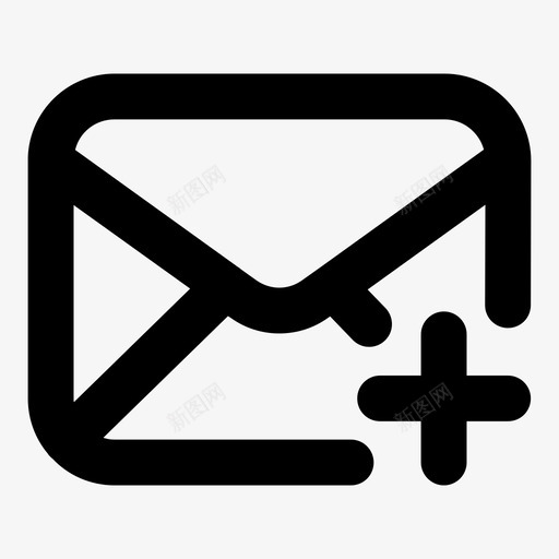 撰写邮件创建邮件图标svg_新图网 https://ixintu.com 创建 撰写邮件 新建 通讯邮件填充粗体 邮件