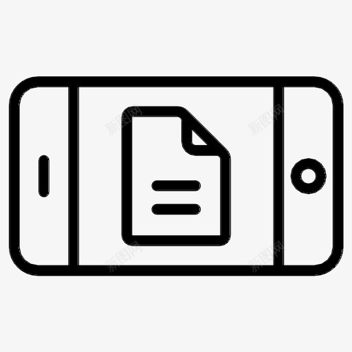 在线文档电话智能手机图标svg_新图网 https://ixintu.com 在线文档 文本 智能手机 电话