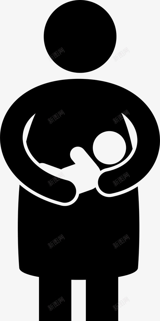 母亲婴儿关心图标svg_新图网 https://ixintu.com 关心 婴儿 家庭成员 新生儿 母亲 爱