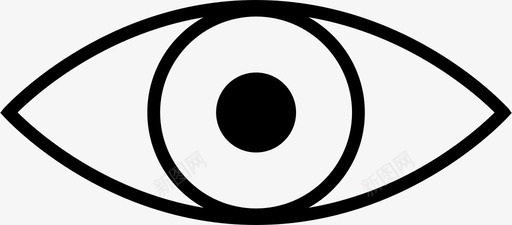 眼睛眼球面部特征图标图标