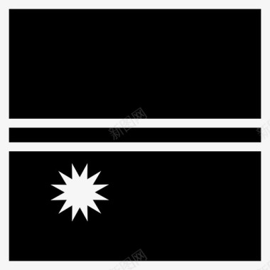 瑙鲁国家国旗图标图标