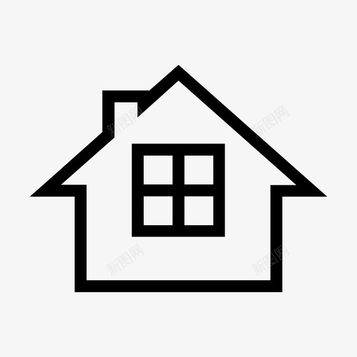 房子的窗户砖房招待所图标svg_新图网 https://ixintu.com 家 房子的窗户 招待所 砖房