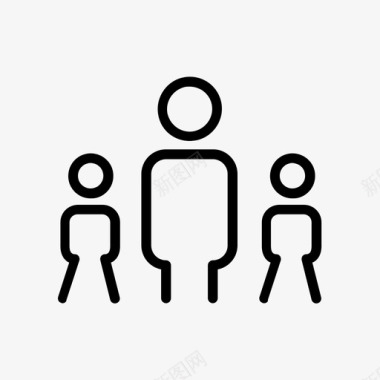 单身家庭孩子家庭伴侣图标图标
