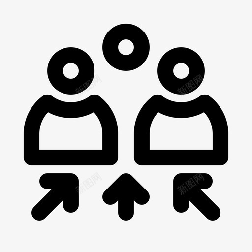 目标受众代理商业图标svg_新图网 https://ixintu.com 代理 商业 目标受众 营销 销售