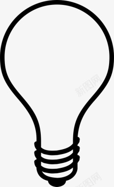 灯泡想法洞察力图标图标