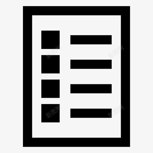 列表菜单说明项目图标svg_新图网 https://ixintu.com 列表菜单 菜单列表 说明 项目