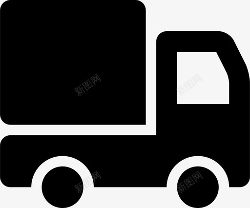 卡车货物物流图标svg_新图网 https://ixintu.com 侧面 卡车 物流 货物 运输