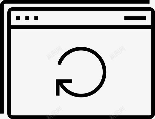 网站更新重建重新图标svg_新图网 https://ixintu.com 更新 网站更新 网页 重建 重新设计