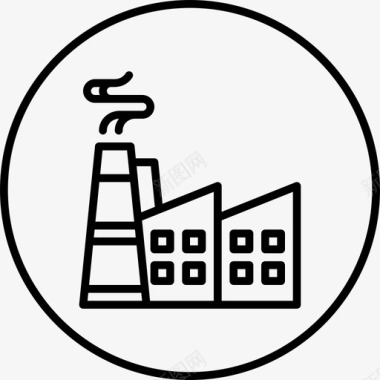 发电厂电厂经济图标图标