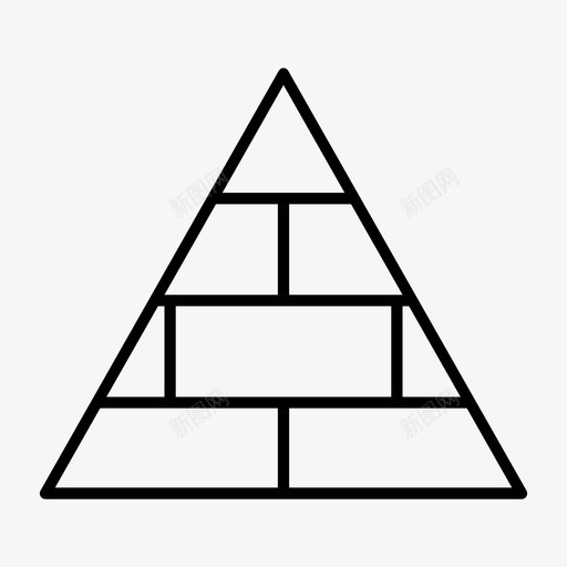 金字塔古代图表图标svg_新图网 https://ixintu.com 三角形 古代 商业精细 图表 结构 金字塔