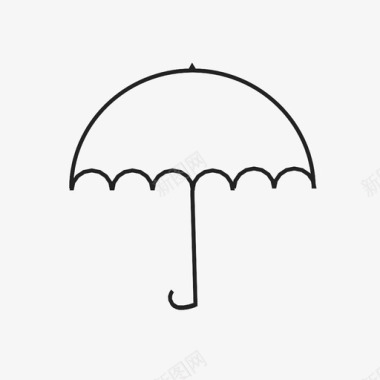 伞气象雨图标图标
