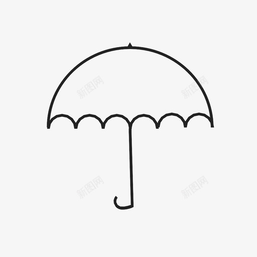 伞气象雨图标svg_新图网 https://ixintu.com 伞 天气 天空 气象 雨