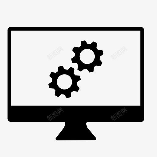 计算机设置应用程序编码图标svg_新图网 https://ixintu.com 应用程序 编码 编程 计算机维修 计算机设置 配置 齿轮