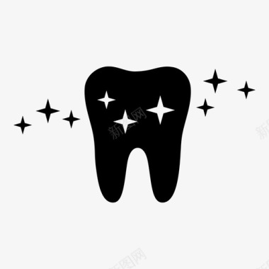 牙齿美白清洁牙医图标图标