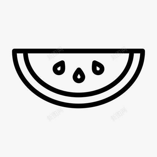 西瓜食物种子图标svg_新图网 https://ixintu.com 夏天 种子 西瓜 食品饮料 食物