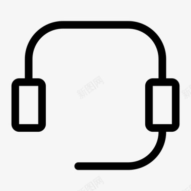 耳机麦克风多媒体图标图标